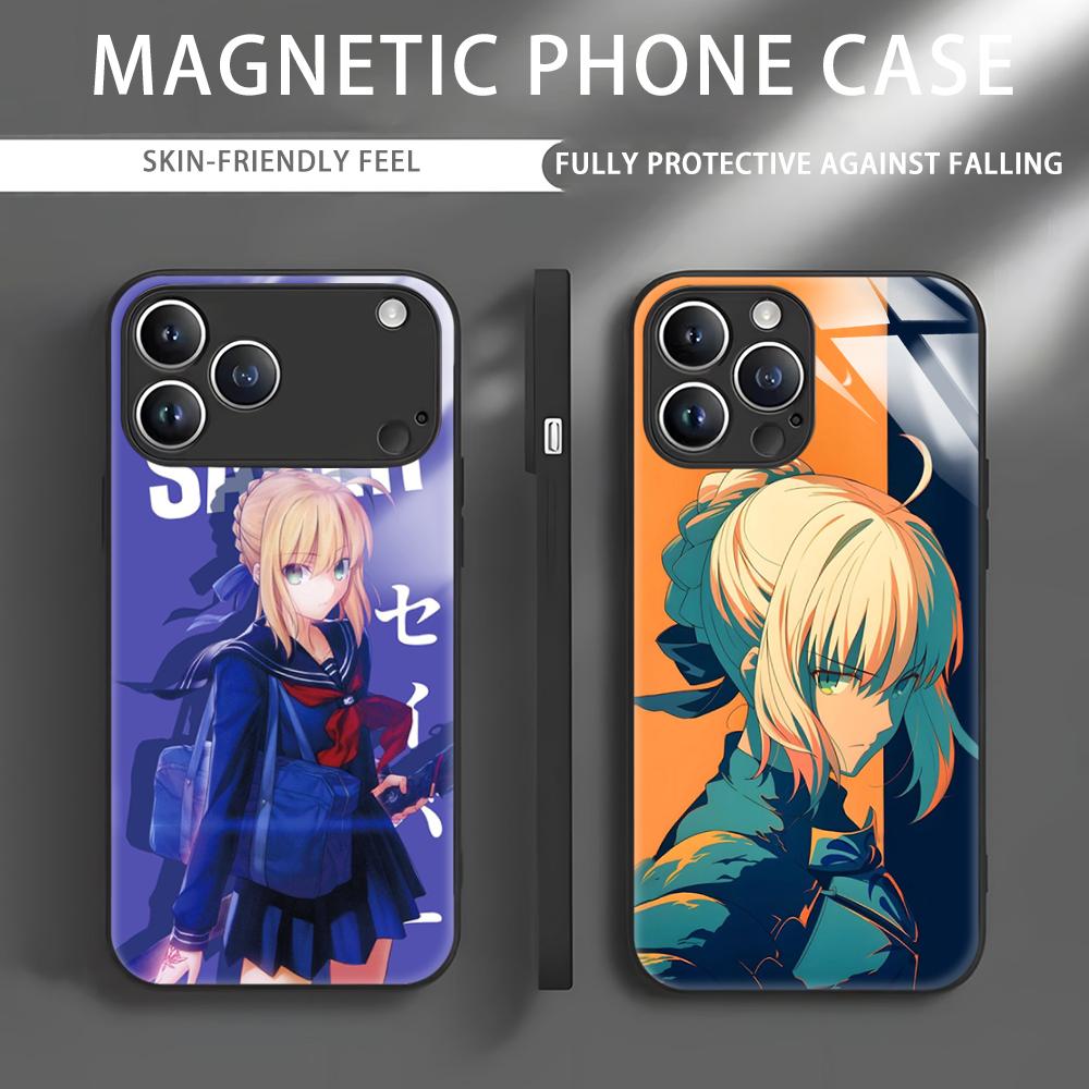 Apple Iphone 15 - Чехол для телефона Anime Fate S-Saber