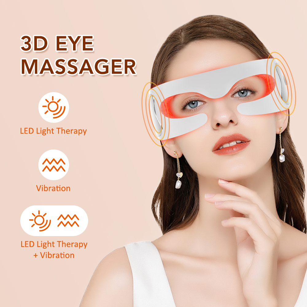 Light Therapy Glasses - Электрический массажер для глаз против морщин,