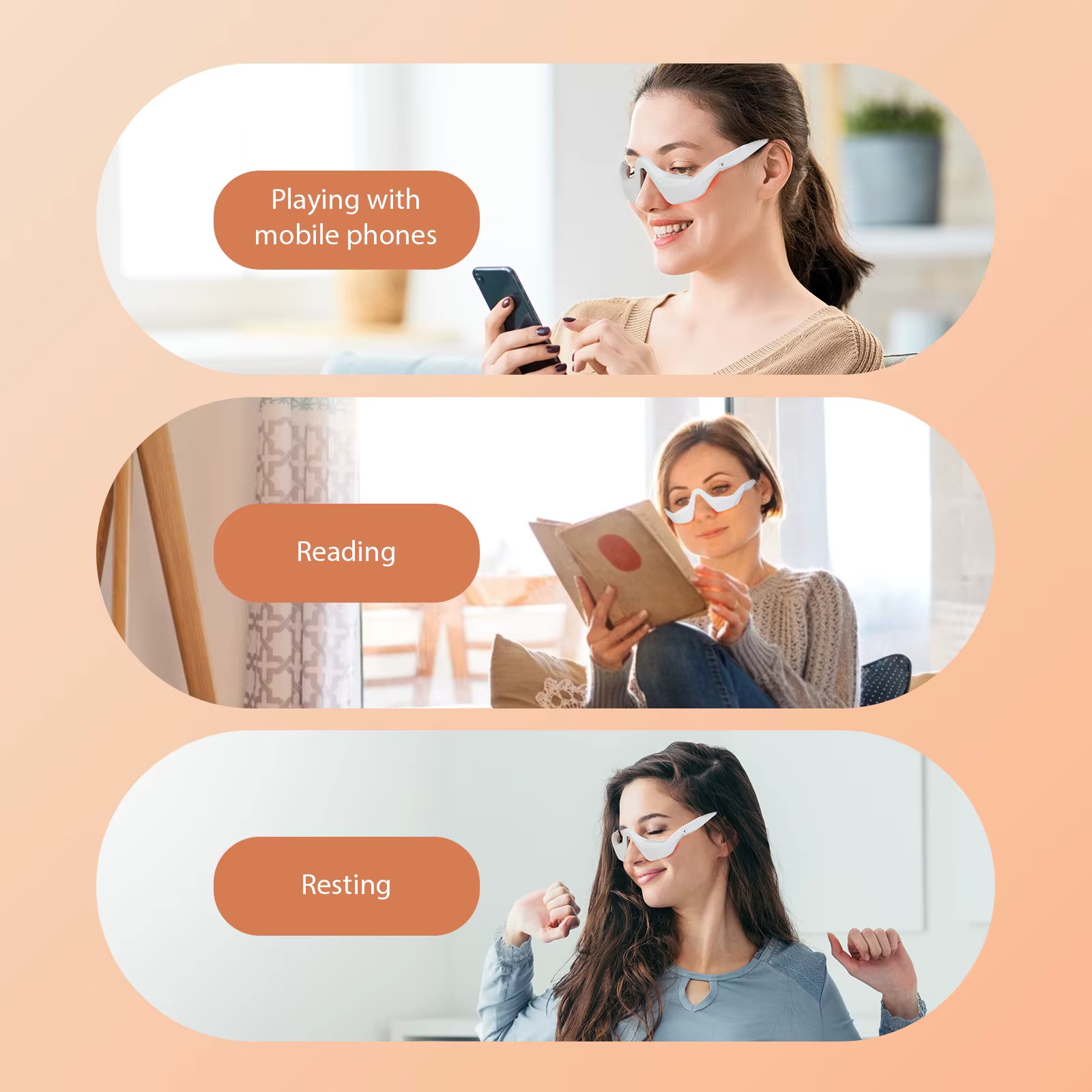 Очки-массажер для глаз с красн – обзор и цена Light Therapy Glasses