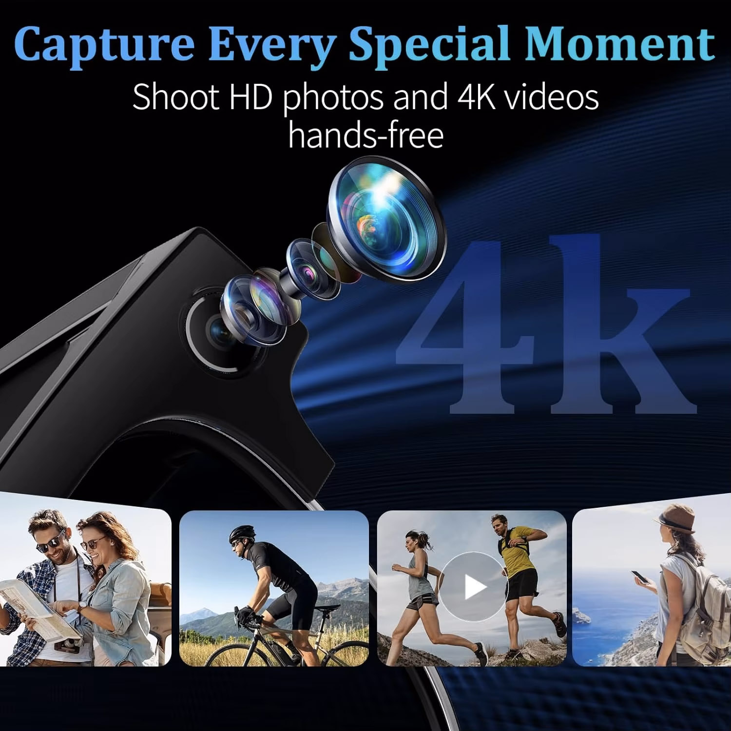 Очки с ИИ и камерой 4K HD, 800 – обзор и цена Smart Glasses Lens