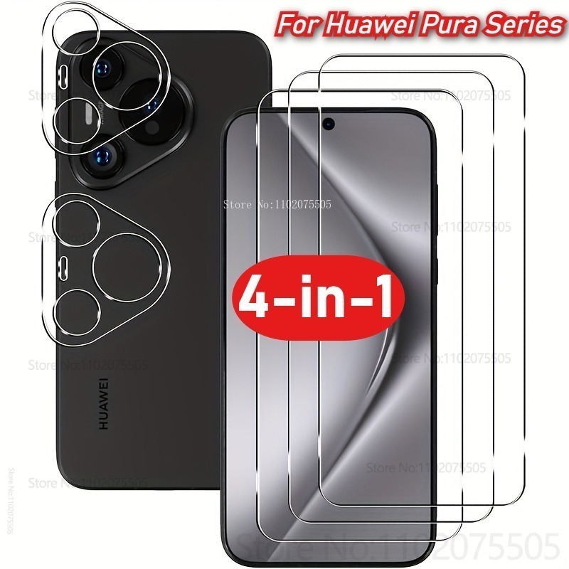 [4-в-1] 2 шт. закаленное стекл – обзор и цена Huawei Pura 70