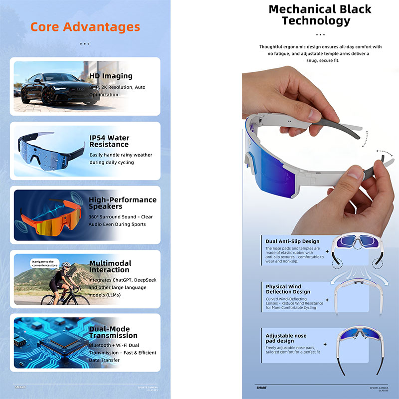 Умные спортивные очки-камера 2 – обзор и цена Smart Glasses Lens